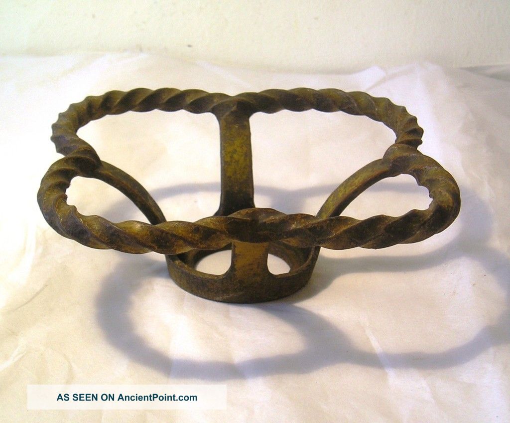Vintage Antique Iron Industrial Stand A21 Metalware photo