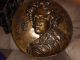 Rare Antique Flemish Artist Anthony Van Dyke Copper Medallian Castle Plaque Metalware photo 1