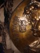 Rare Antique Flemish Artist Anthony Van Dyke Copper Medallian Castle Plaque Metalware photo 3