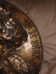 Rare Antique Flemish Artist Anthony Van Dyke Copper Medallian Castle Plaque Metalware photo 4