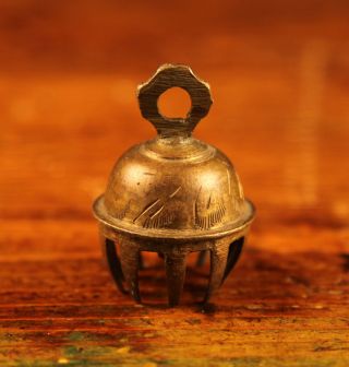 Little Ornate Antique Brass Bell photo
