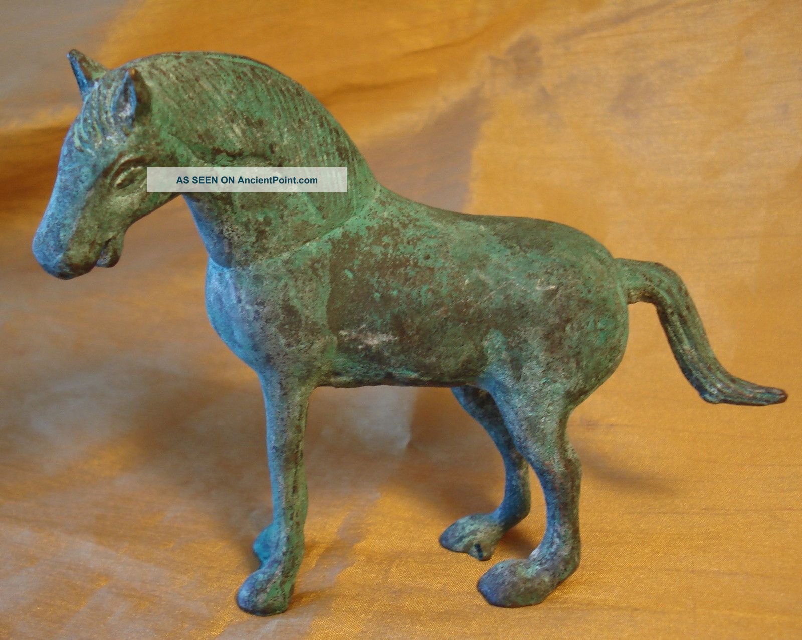 Vtg Aged Bronze Metal 5.  25 