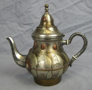 Antique German Made Tea Pot Plated & Decorative photo