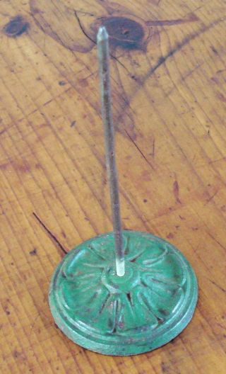 Antique Country Store Desktop Receipt Spike Bill Hook Victorian Cast Iron photo
