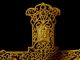 Fabulous Turn - Of - The - Century Gilt Filigree Crucifix Metalware photo 1