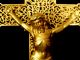 Fabulous Turn - Of - The - Century Gilt Filigree Crucifix Metalware photo 5