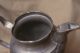 Antique 19th C Pewter Pitcher Grapevine 6 1/2 