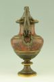 Antique Bronze And Marble Vase With Panthers By Boiron,  France 1870 Metalware photo 1