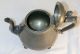 Old Sheffield Britania Pear Shaped Teapot Ornate Feet Metalware photo 2