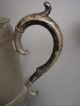 C.  1850 Signed Pewter Teapot Made By Henry H.  Graves,  Middletown,  Connecticut Metalware photo 3