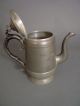 C.  1850 Signed Pewter Teapot Made By Henry H.  Graves,  Middletown,  Connecticut Metalware photo 4
