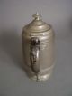 C.  1850 Signed Pewter Teapot Made By Henry H.  Graves,  Middletown,  Connecticut Metalware photo 8