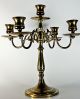 A Touch Of Class Extraordinary Solid Brass 5 Stick Scrolling Candleabra Metalware photo 1