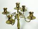 A Touch Of Class Extraordinary Solid Brass 5 Stick Scrolling Candleabra Metalware photo 2