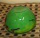 Hand Blown Art Glass Vase / Bowl,  Green Small Signed Romania 4 Vases photo 2