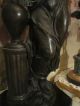 Fine Art Nouveau Patinated Bronze/marble Statue/figurine Signed Metalware photo 7