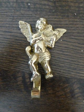 Solid Brass Art Wares Angel With 1/4 Hook Made In India Set Of 1 photo