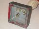 Antique Cast Iron Jockey Polychrome Red White Blue Metal Stand Metalware photo 7