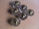 6x French Art Nouveau New/old Stock Figural Ladies Powder Jars Fabulous Metalware photo 5