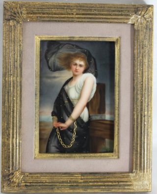 Top Quality 19 Century French Porcelain Plaques Signed Perfect Condition photo