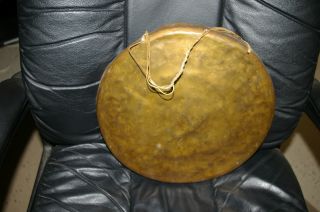 Copper Gong Chime Dinner Bell 13 1/4 X 13 1/2 