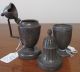 Antique French Pewter Mustard And Pepper Set Neo Classicism Louis Xvi 1770 - 1800 Metalware photo 3