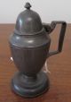 Antique French Pewter Mustard And Pepper Set Neo Classicism Louis Xvi 1770 - 1800 Metalware photo 5