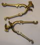 Antique 1800 ' S Pair (2) Bronze Brass Rooster Chicken Nutcrackers Metalware photo 2