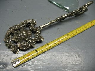 Gargoyle Diablo Cast Brass /bronze Serving Tongs Very Ornate Vintage Italy photo