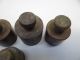 Antique Old Metal Solid Brass Small Various Gram Measuring Scale Weights Metalware photo 1