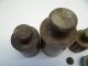Antique Old Metal Solid Brass Small Various Gram Measuring Scale Weights Metalware photo 2