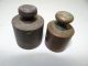 Antique Old Metal Solid Brass Small Various Gram Measuring Scale Weights Metalware photo 6