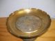 Vintage/antique Brass Footed Fruit Bowl Metalware photo 9