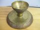 Vintage/antique Brass Footed Fruit Bowl Metalware photo 4