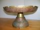 Vintage/antique Brass Footed Fruit Bowl Metalware photo 6