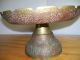 Vintage/antique Brass Footed Fruit Bowl Metalware photo 8