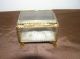 Antique French Cut Glass Jewelry Box. Metalware photo 2