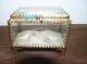 Antique French Cut Glass Jewelry Box. Metalware photo 6