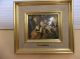 Bronze French Helca Picture Hammered By Hand Watteau Metalware photo 1