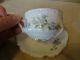 Antique Vintage German Blue Floral Eglantine Porcelain Tea Cup & Saucer Set Cups & Saucers photo 1