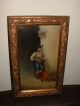 Old Oil Painting On Panel,  { Finely Dressed Gaucho,  Finished Finely,  Is Signed }. Other photo 1
