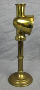 19th Century Brass Candle Lamp/candlestick With Reflector Metalware photo 1