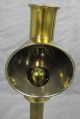 19th Century Brass Candle Lamp/candlestick With Reflector Metalware photo 4
