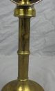 19th Century Brass Candle Lamp/candlestick With Reflector Metalware photo 7