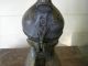Antique Early 1800 ' S Primitive Brass Pitcher With Top Metalware photo 3