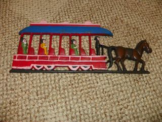 Cast Iron Horse Drawn Streetcar. . .  Wall Hanging photo