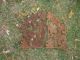 2 Antique Cast Iron Grape Pattern Chair Back Parts Metalware photo 1