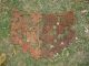 2 Antique Cast Iron Grape Pattern Chair Back Parts Metalware photo 3