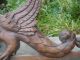 19c French Carved Walnut Griffin/dragon/gargoyle Crown Pediment/header Element Other photo 9
