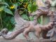 19c French Carved Walnut Griffin/dragon/gargoyle Crown Pediment/header Element Other photo 3